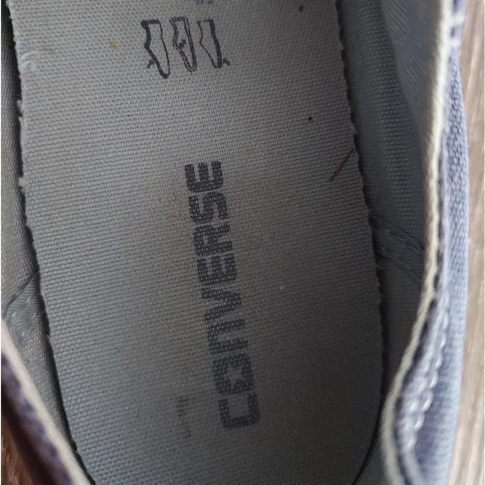 Converse Kids Double Tongue Navy Blue Canvas Sneakers Size 2